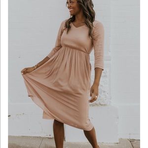 Roolee Blush MIDI Dress